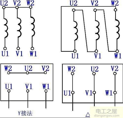 電機有六根線怎樣才能分辨出哪三根是接380v的