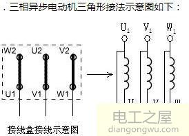 三相電機(jī)如何把星型連接改為三角形連接