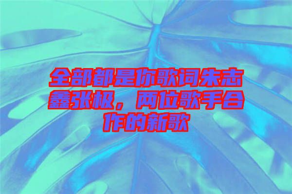 全部都是你歌詞朱志鑫張極，兩位歌手合作的新歌