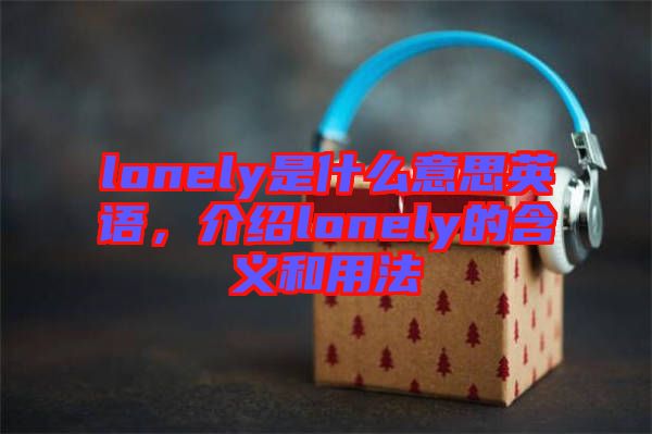 lonely是什么意思英語，介紹lonely的含義和用法