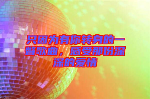 只因為有你轉(zhuǎn)身的一瞥歌曲，感受那份深深的愛情