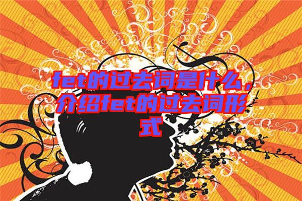 fet的過(guò)去詞是什么，介紹fet的過(guò)去詞形式