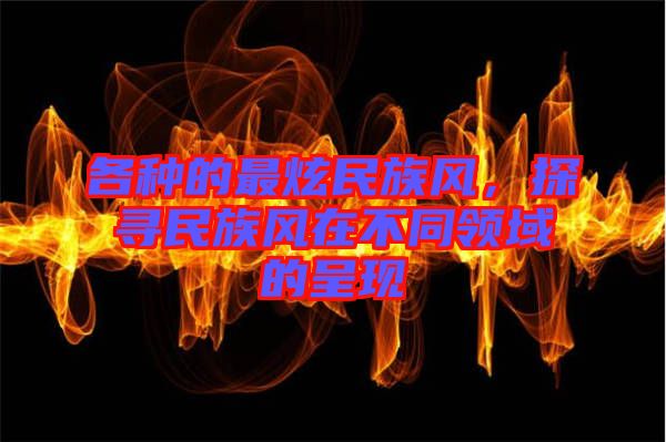 各種的最炫民族風(fēng)，探尋民族風(fēng)在不同領(lǐng)域的呈現(xiàn)