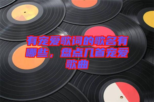 有寵愛歌詞的歌名有哪些，盤點(diǎn)幾首寵愛歌曲