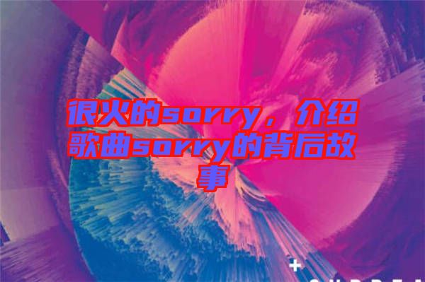 很火的sorry，介紹歌曲sorry的背后故事