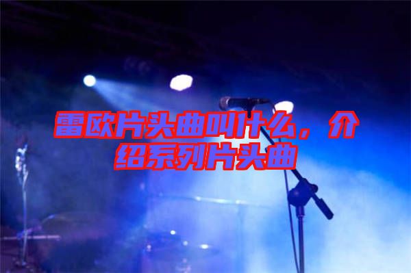 雷歐片頭曲叫什么，介紹系列片頭曲