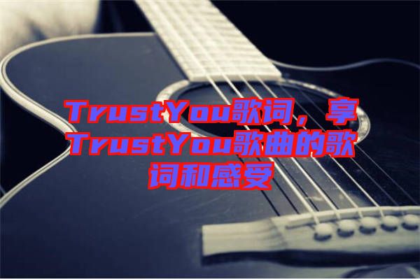 TrustYou歌詞，享TrustYou歌曲的歌詞和感受