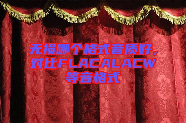 無損哪個格式音質(zhì)好，對比FLACALACW等音格式