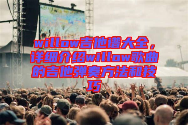 willow吉他譜大全，詳細介紹willow歌曲的吉他彈奏方法和技巧