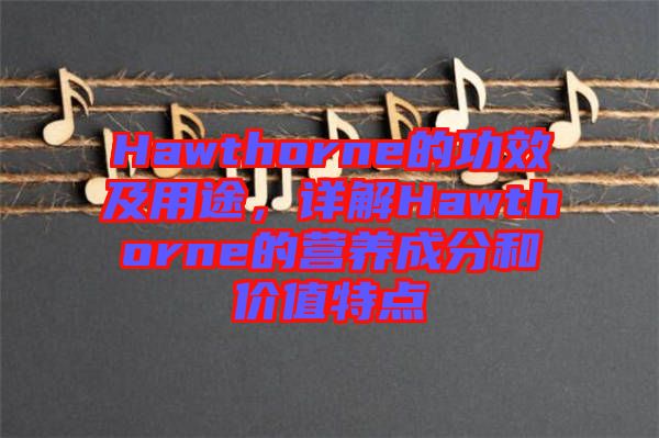 Hawthorne的功效及用途，詳解Hawthorne的營(yíng)養(yǎng)成分和價(jià)值特點(diǎn)