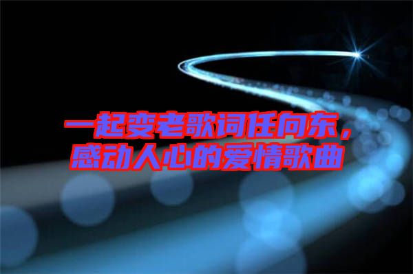 一起變老歌詞任向東，感動(dòng)人心的愛情歌曲