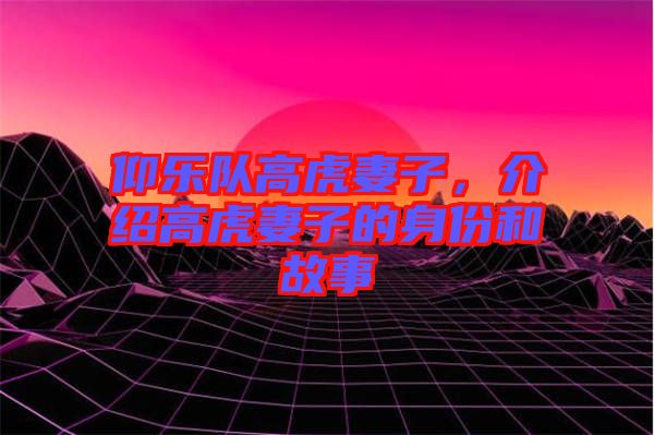 仰樂隊(duì)高虎妻子，介紹高虎妻子的身份和故事