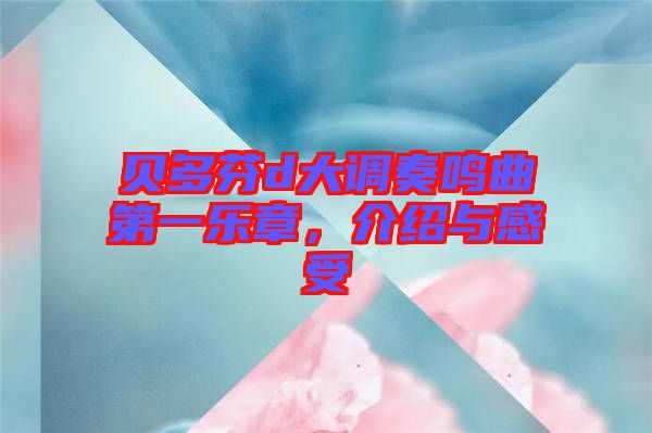 貝多芬d大調(diào)奏鳴曲第一樂章，介紹與感受