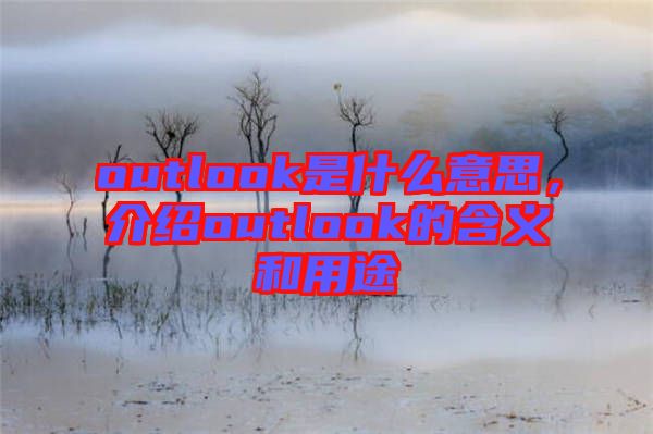 outlook是什么意思，介紹outlook的含義和用途