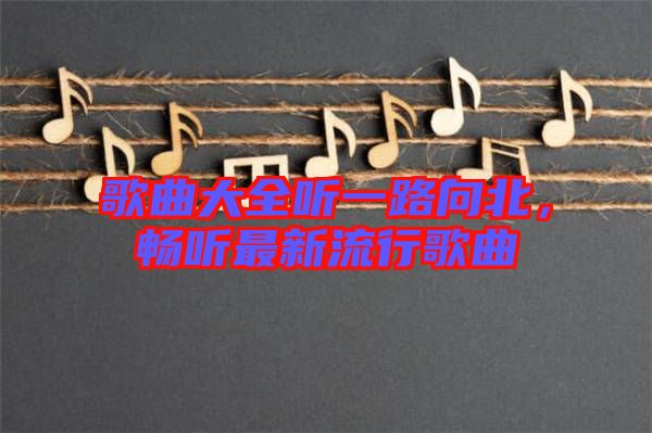 歌曲大全聽(tīng)一路向北，暢聽(tīng)最新流行歌曲