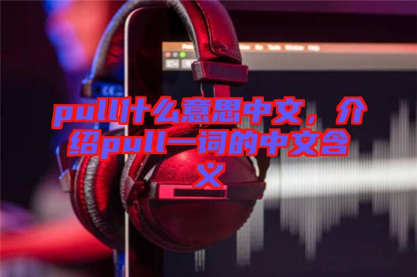 pull什么意思中文，介紹pull一詞的中文含義