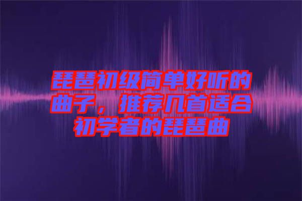 琵琶初級(jí)簡單好聽的曲子，推薦幾首適合初學(xué)者的琵琶曲