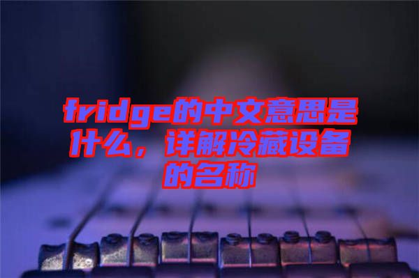 fridge的中文意思是什么，詳解冷藏設(shè)備的名稱