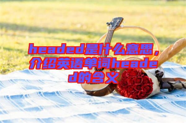 headed是什么意思，介紹英語單詞headed的含義