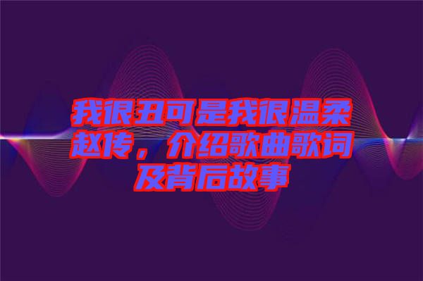 我很丑可是我很溫柔趙傳，介紹歌曲歌詞及背后故事