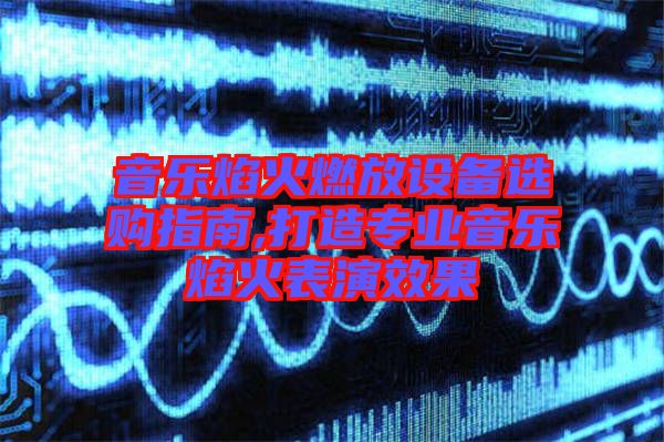 音樂焰火燃放設(shè)備選購指南,打造專業(yè)音樂焰火表演效果